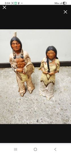 Native American Figurine Set of 2