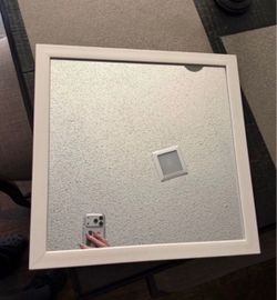 White 16x16” mirror
