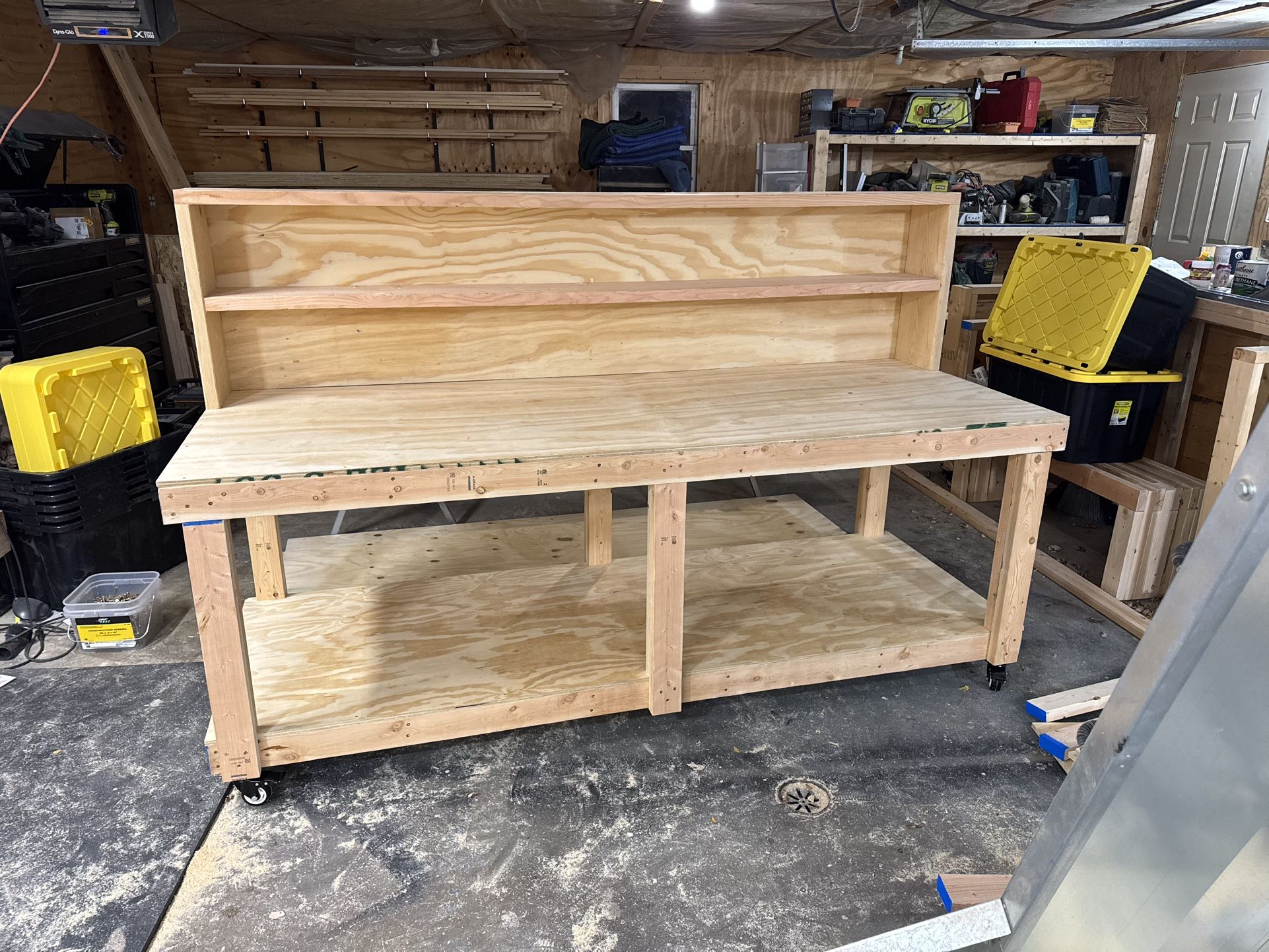 Work Bench With Shelf