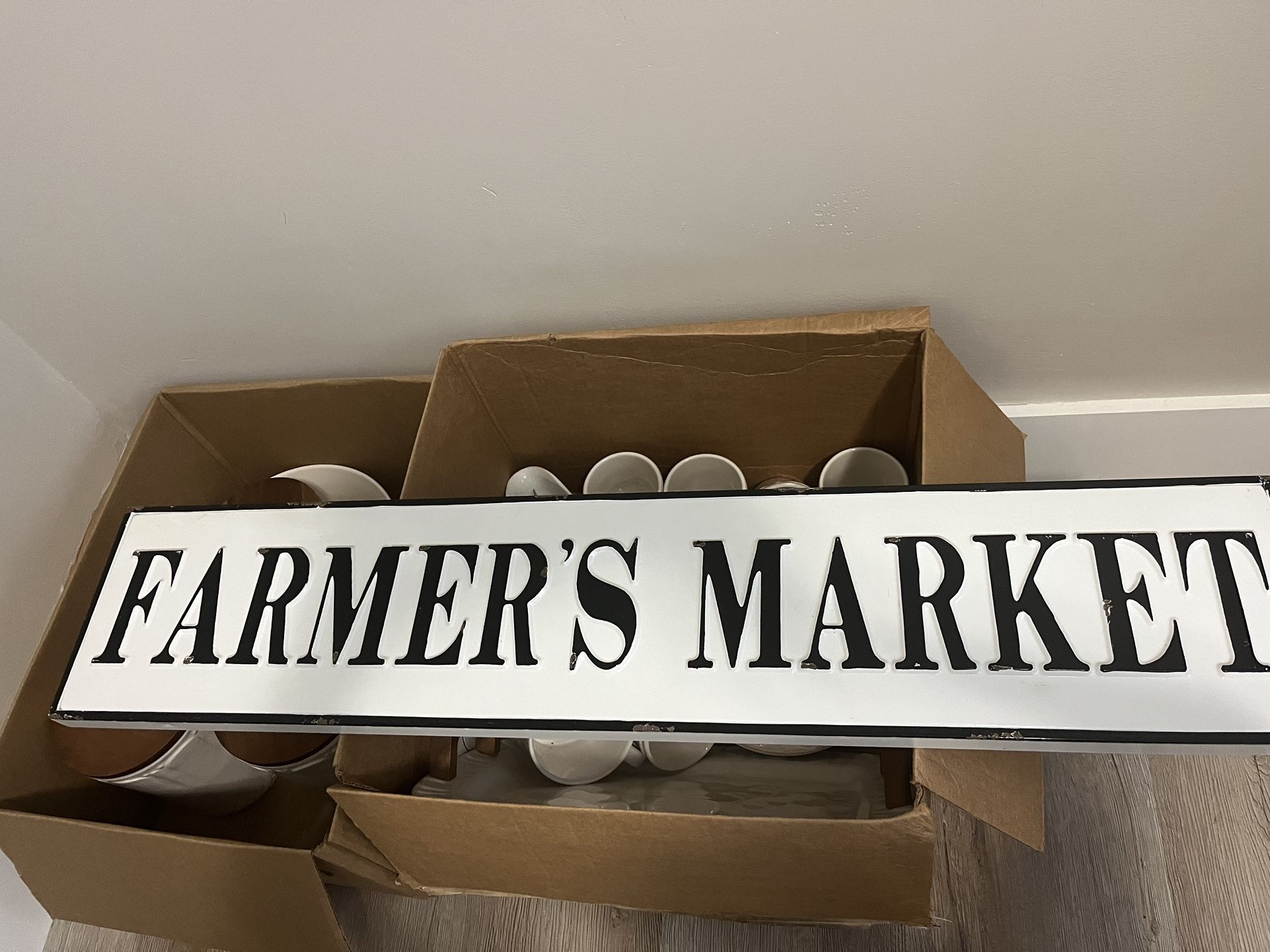 Hobby Lobby Distressed Farmers Market Sign