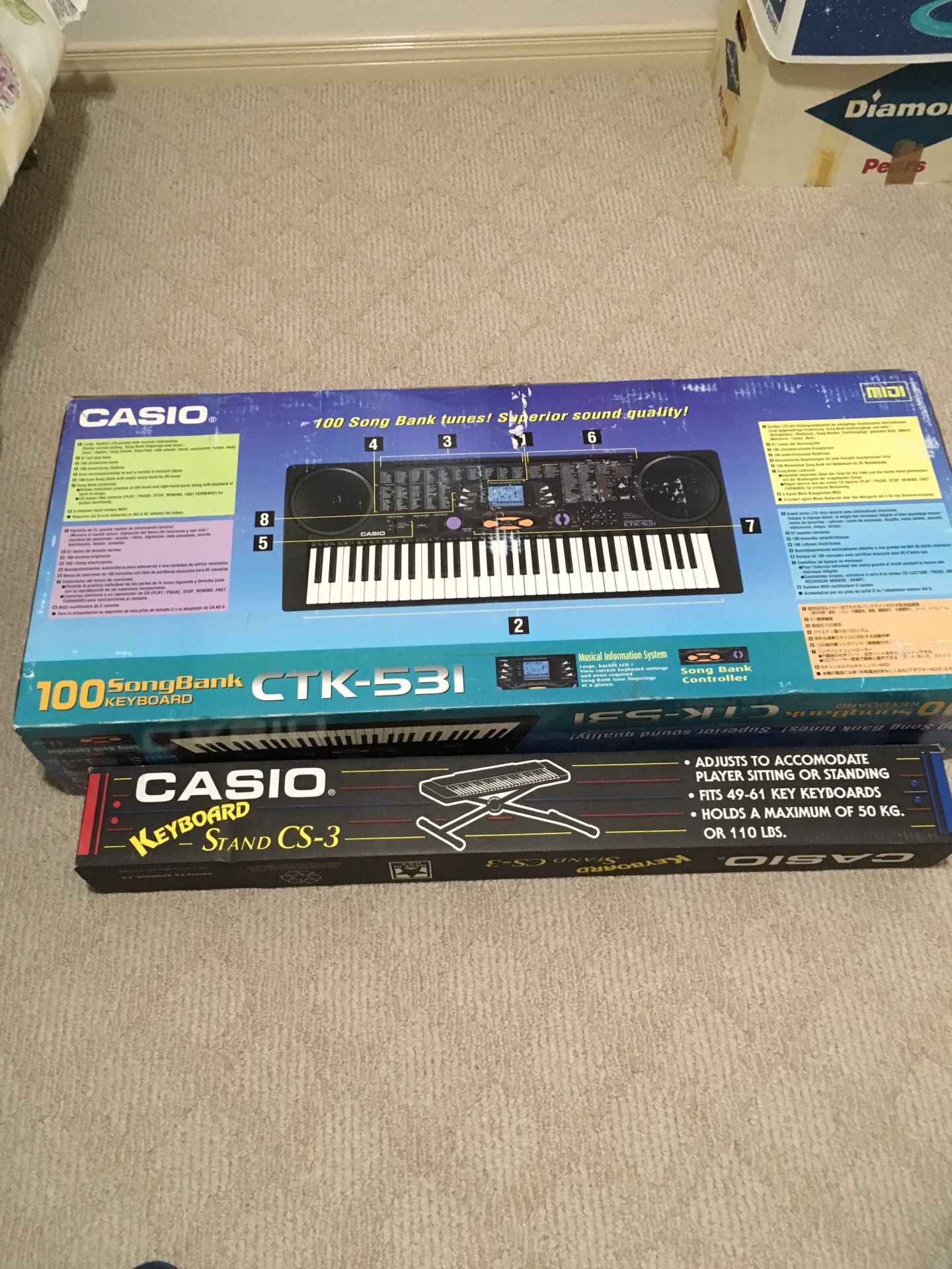 Casio Keyboard CTK 531 with 100 Songs Bank Superior Sound quality