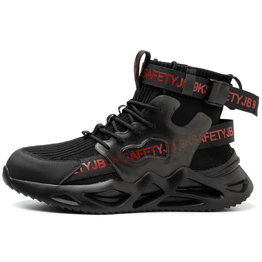 Mens Safety Shoes Steel Toe Work Boots Anti-slip Anti-puncture Breathable Sneake