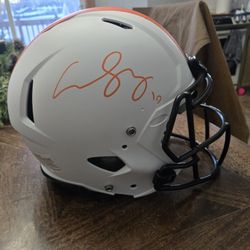 Authentic Helmet: Anthony Schwartz Signed Full Size Cleveland Browns Lunar Eclipse Alternate Speed Authentic Helmet (Beckett Witness Certified)