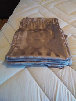 Curtains Brown And Gray 6 Panels