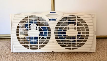 HOLMES Window Fan Like New. Works Great. Bought $55 online