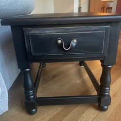 Distressed Deep Side Table