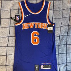 Nike NY Knicks Porzingis #6 Stitched Jersey 