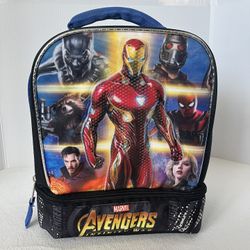 New Official Marvel Avengers Infinity War Iron Man School Lunch Insulated Bag"