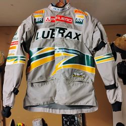 Rare Vintage Paris Dakar Rally Motorcycle Jacket Brazil Team XL