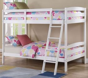 Brand New White Twin Size Bunk Bed