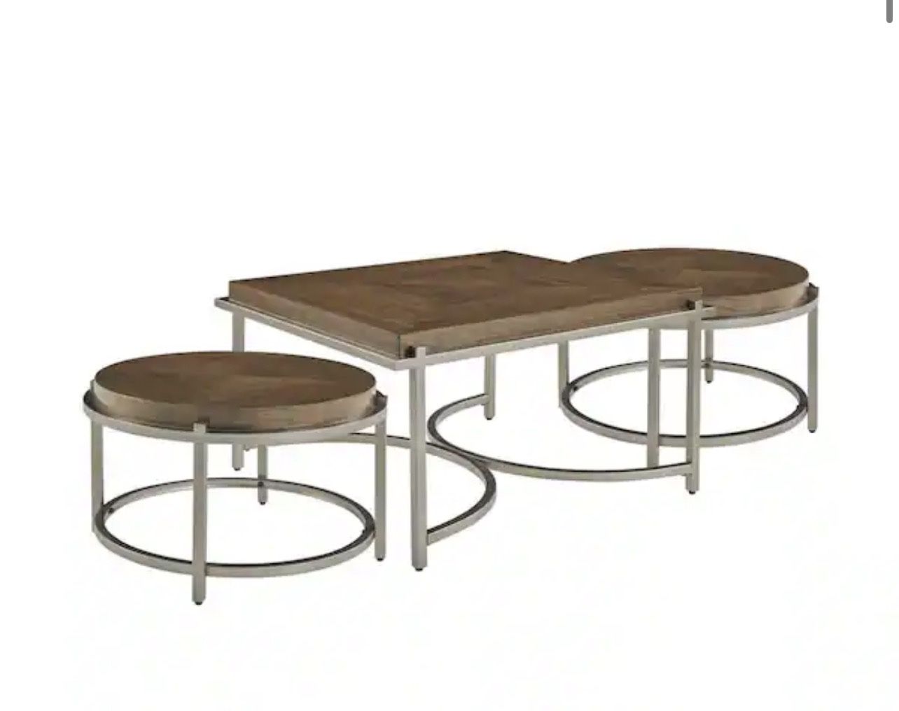 New 3 Piece Coffee Table Set