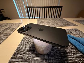 Black titanium iPhone 16 pro max
