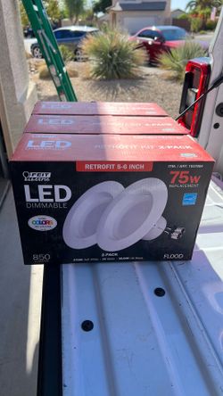 Feit Electric LED Retrofit Kits – 5/6” – 3 Boxes (Brand New)
