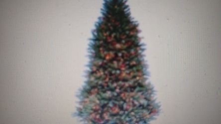 National Tree Pre-Lit 7-1/2' Dunhill For Hinged Artificial Christmas Tree with 750 Multi Lights