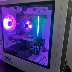 AMD Ryzen 5 8700F, Rtx 5060, Whit monitor and accessories mic and more