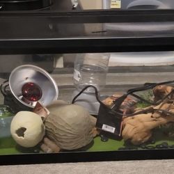 Large Barely Uses Reptile Enclosure