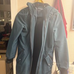 Calvin Klein Fleece Lined Hooded Rain Jacket 