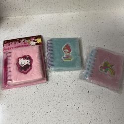 Sanrio Mini Fuzzy Notebooks