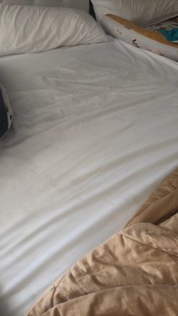 Free queen mattress and bed frame