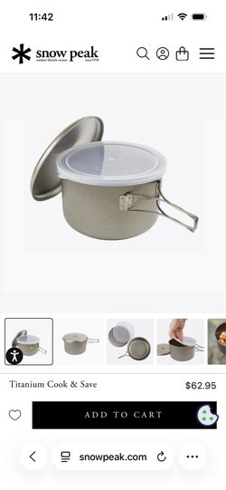 Snow peak titanium pot & bowls