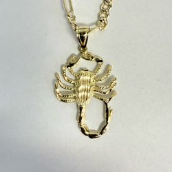 10K Gold Scorpion Charm