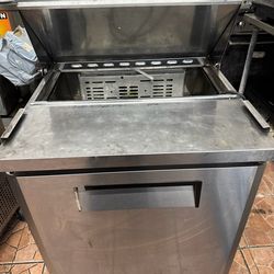 Prep table/ refrigerator