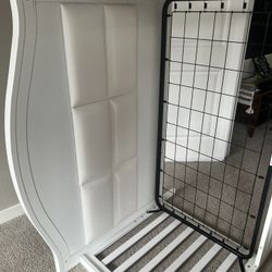 DaVinchi Charlie 4 In 1 Convertible Crib White With Mattress And Topper