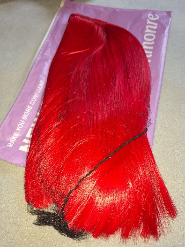 Wig Bob  Color Red 12" Good Quality 