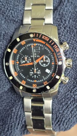 Invicta Men's Specialty Chronograph Watch (Model 1245) - Stainless Steel / Orange