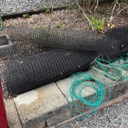 Fencing and Post used for deer/rabbit protection 