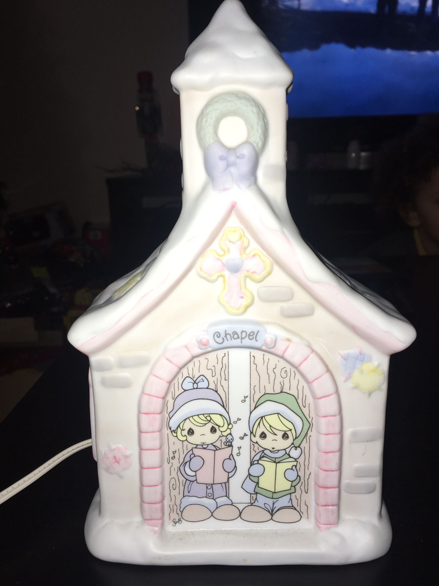 Electric light up precious moments chapel
