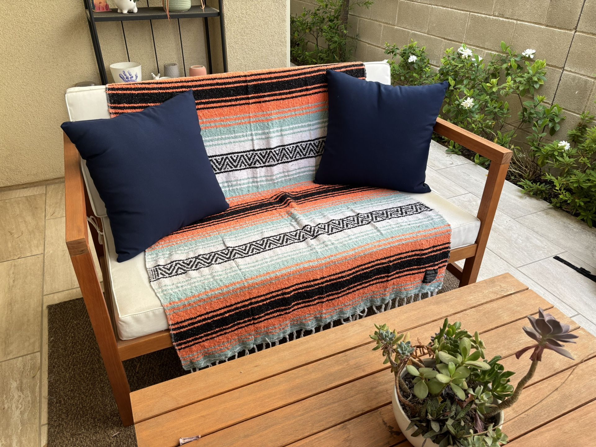 Outdoor 4-Piece Wooden Set