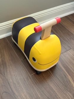 B. toys Wooden Bee Ride-On – Boom Buggy – $25