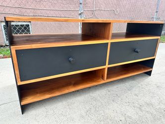 Crate And Barrel Mid Century Modern Media Console Entertainment Center Tv Stand Cabinet Sideboard Credenza