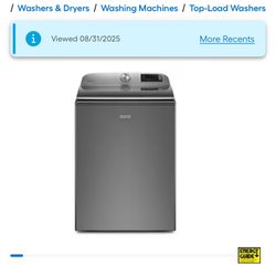 Maytag HE Agitator Smart Compatible Washing Machine 
