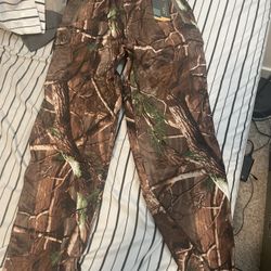 New “Forest” Camo Waterproof Hunting Pants, M