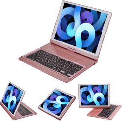 iPad pro 12.9 Keyboard case 2017 2nd 2015 1st Generation,360 Rotatable Wireless Keyboard Smart Folio 180 Swivel Stand Hard Shell Cover Auto Sleep/Wake