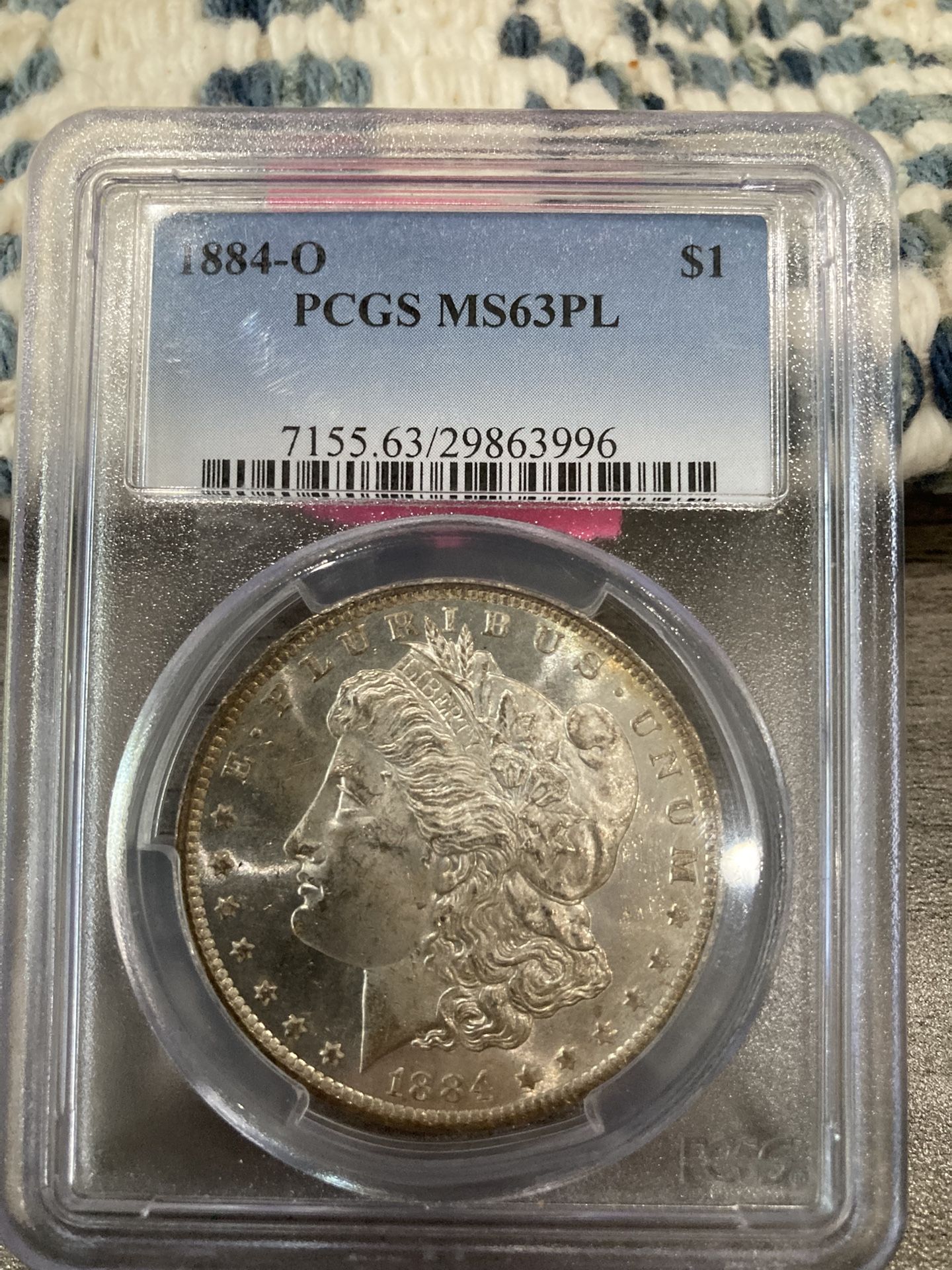 1884 O Morgan Silver Dollar Pcgs Ms63pl