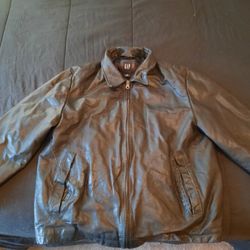 Vintage GAP Men's Leather Jacket