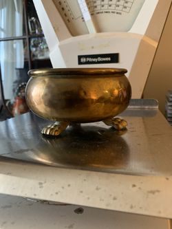 Vintage Russian Brass Bowl