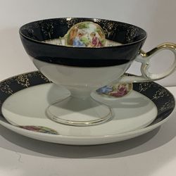 Vintage E Japan Tea Cup And Saucer