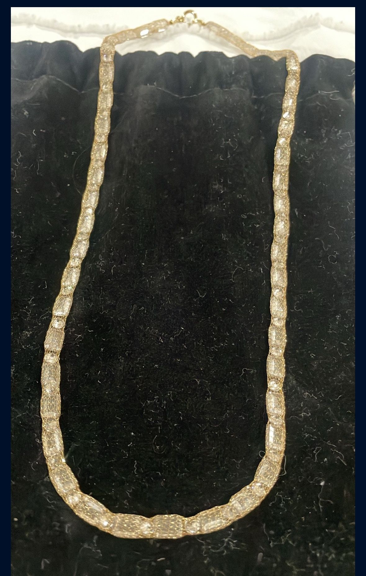 14kt Gold Mesh Choker Necklace Chain New