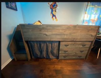 Twin Loft Bed with Storage