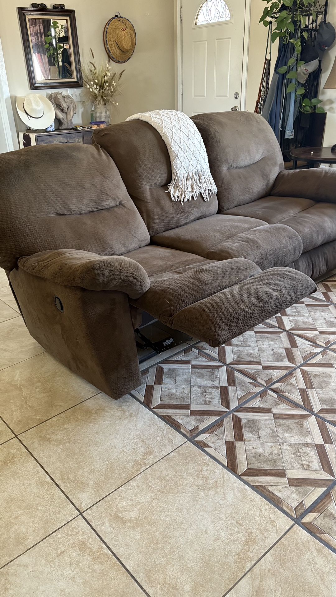 2 Couch Recliner Set - Living Room