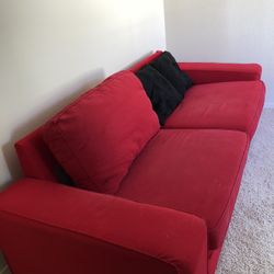 Red IKEA Couch