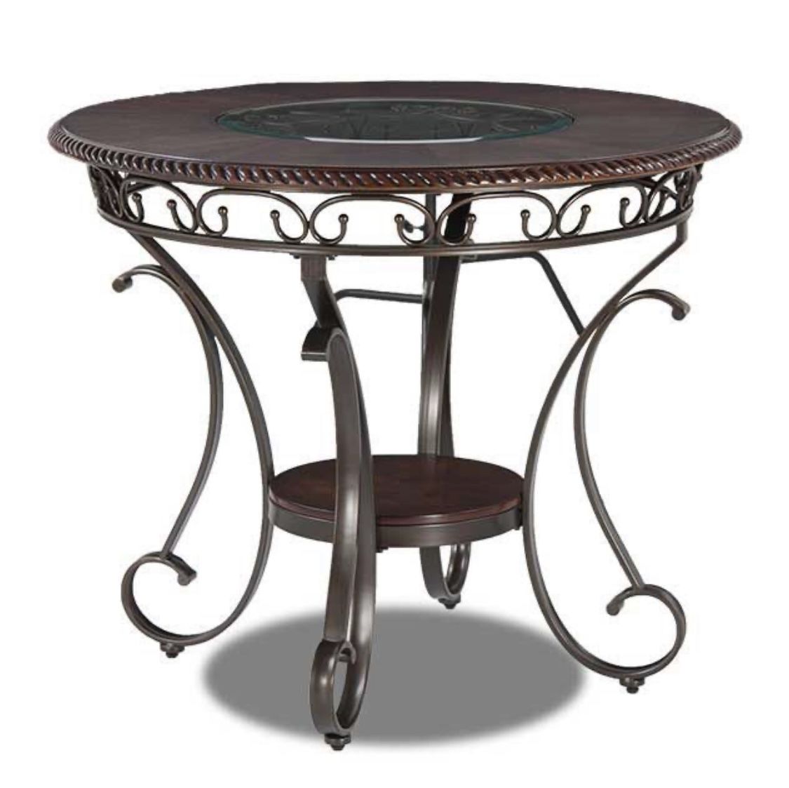 Ashley Furniture Glambrey - Brown Round Dining Room Counter Table
