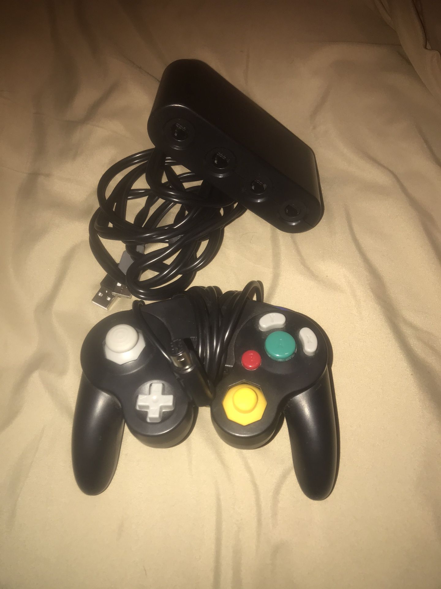 Nintendo switch game cube controller and adapter