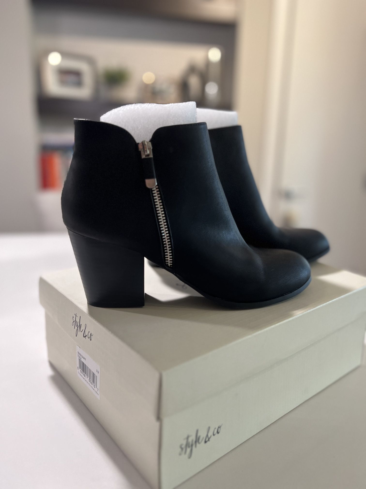 Style & Co Black Boots/Bootie Size 9