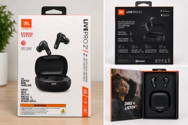 JBL Live Pro 2 TWS True Wireless In-Ear Earbuds ANC Mic Water-Resistant BLACK