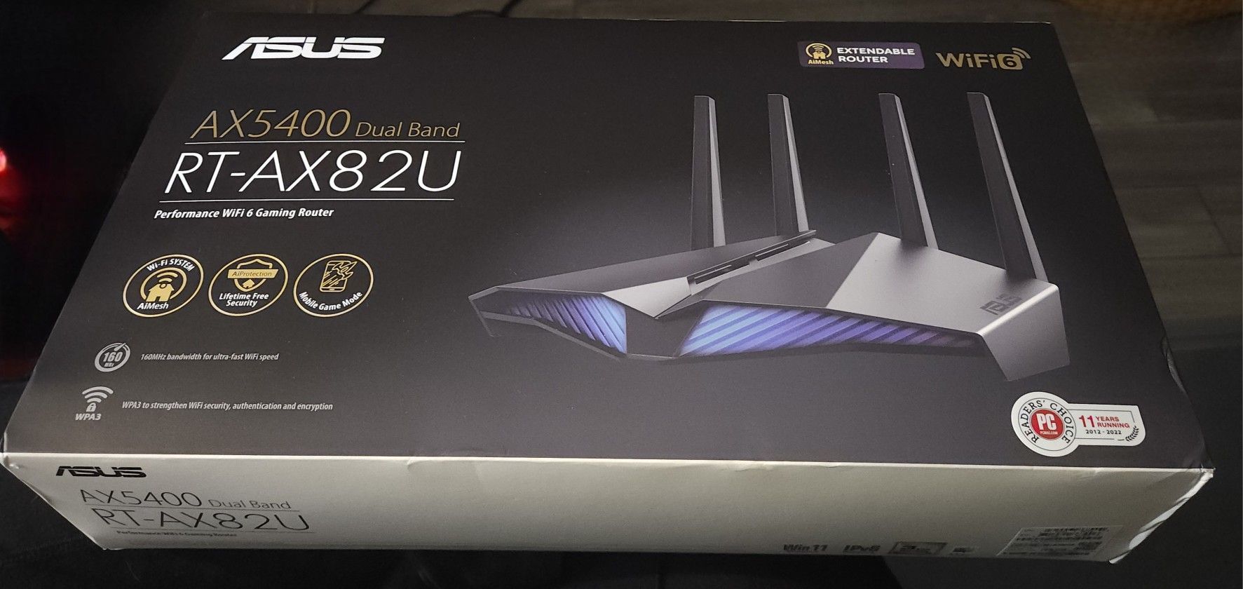 RT-AX82U | AX5400 Dual Band WiFi 6 Gaming Router